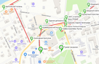 Карты маршрута "Зеленоградск. Тур на полдня" (Яндекс.Карты, для навигатора *.KML)